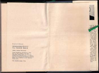 Rudolf Hrbek: Dobrodružství na Černé řece