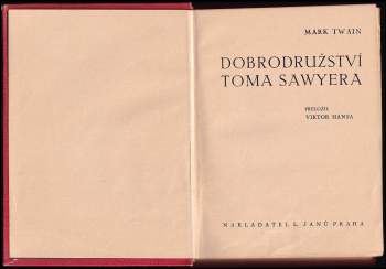 Mark Twain: Dobrodružství Toma Sawyera