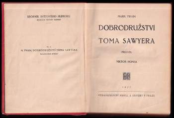 Mark Twain: Dobrodružství Toma Sawyera