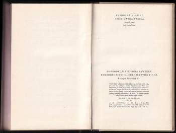Mark Twain: Dobrodružství Toma Sawyera ; Dobrodružství Huckleberryho Finna