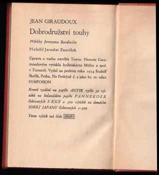 Jean Giraudoux: Dobrodružství touhy