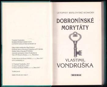 Vlastimil Vondruška: Dobronínské morytáty