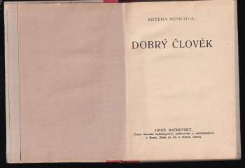 Božena Němcová: Dobrý člověk