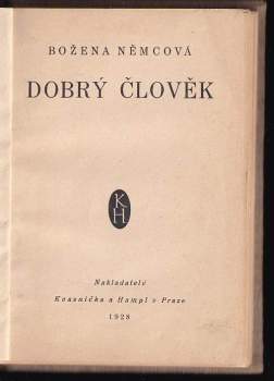 Božena Němcová: Dobrý člověk