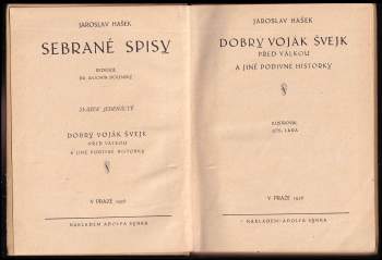 Jaroslav Hašek: Dobrý voják Švejk před válkou a jiné podivné historky