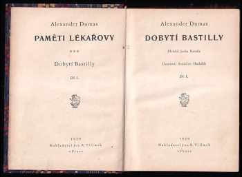 Alexandre Dumas: Dobytí Bastilly díl I. a II. - KOMPLET