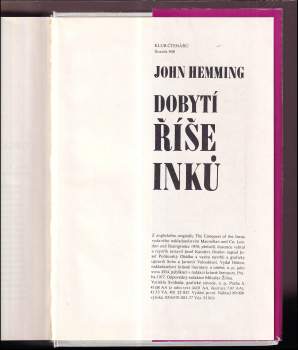 John Hemming: Dobytí říše Inků