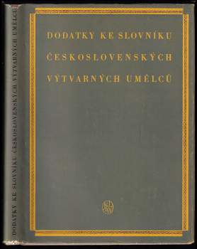 Dodatky ke slovníku československých výtvarných umělců