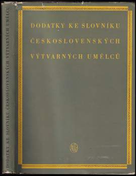 Dodatky ke slovníku československých výtvarných umělců