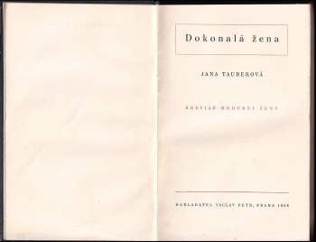 Johanna Tauber: Dokonalá žena