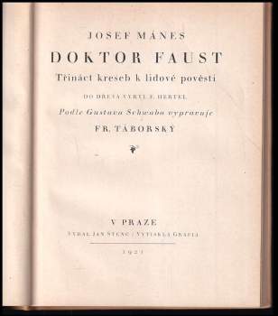 František Táborský: Doktor Faust
