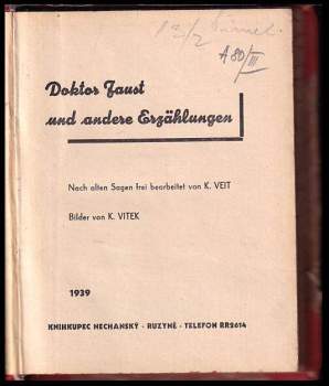 Karel Vít: Doktor Faust und andere Erzählungen