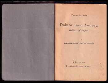 Tomáš Roubík: Doktor Jano Andrey, státní zástupce