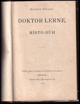 Maurice Renard: Doktor Lerne, místo-Bůh