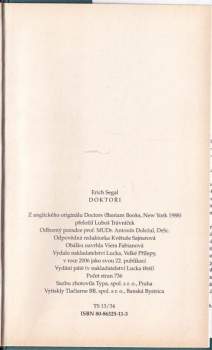Erich Segal: Doktoři