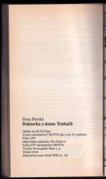 Ilona Borská: Doktorka z domu Trubačů