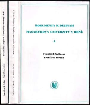 Dokumenty k dějinám Masarykovy univerzity v Brně