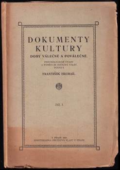 Dokumenty kultury doby válečné a poválečné