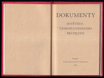 Dokumenty sovětsko-československého přátelství