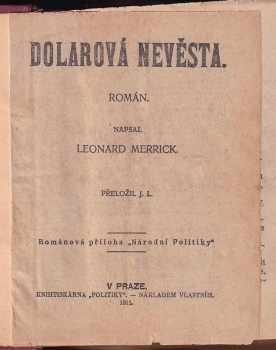 Leonard Merrick: Dolarová nevěsta