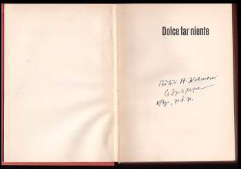 Vítězslav Nezval: Dolce far niente
