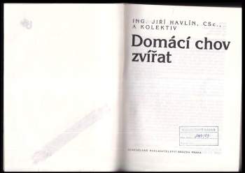 Jiří Havlín: Domácí chov zvířat