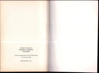 Libuše Vlachová: Domácí cukroví vánoční