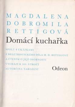 Magdalena Dobromila Rettigová: Domácí kuchařka