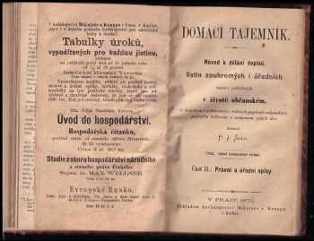 Pavel J Šulc: Domácí tajemník