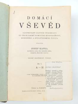 Josef Kafka: Domácí vševěd