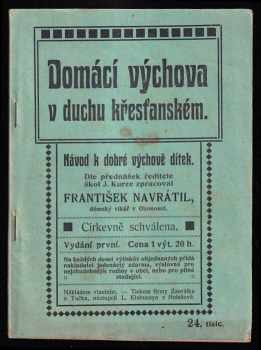 Domácí výchova v duchu křesťanském