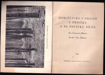Eva Čujanová: Domažlicko s okolím v pravěku a na počátku dějin