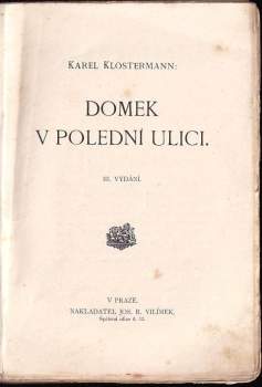 Karel Klostermann: Domek v Polední ulici
