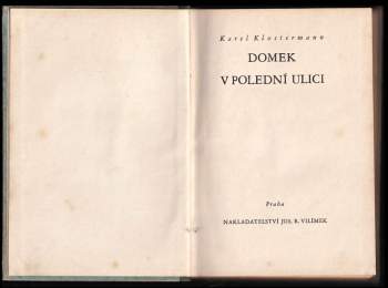 Karel Klostermann: Domek v Polední ulici