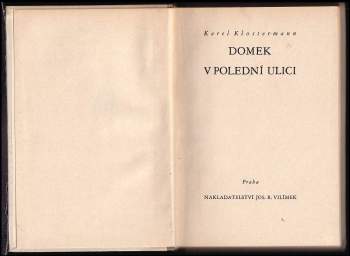 Karel Klostermann: Domek v Polední ulici