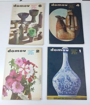 Domov 73 - bytová kultura a technika v domácnosti - čísla 1, 2, 4 a 6