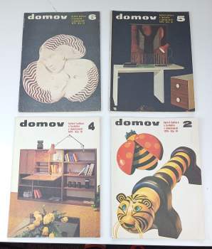 Domov 76 - bytová kultura a technika v domácnosti - čísla 2, 4, 5 a 6
