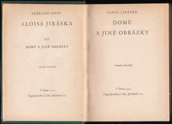 Alois Jirásek: Domů a jiné obrázky