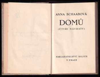 Anna Schaab: Domů