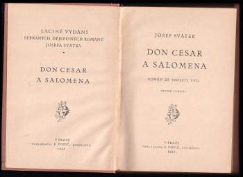 Josef Svátek: Don Cesar a Salomena