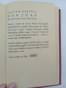 Joseph Delteil: Don Juan