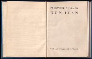 František Gellner: Don Juan
