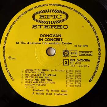 Donovan: Donovan In Concert