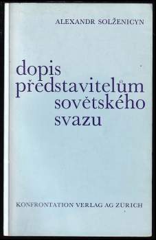 Dopis představitelům Sovětského Svazu