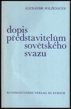 Dopis představitelům Sovětského Svazu