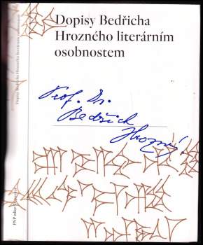 Dopisy Bedřicha Hrozného literárním osobnostem