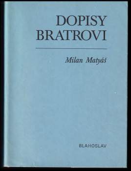 Dopisy bratrovi