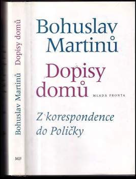 Bohuslav Martinů: Dopisy domů