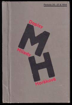 Zdeněk Urbánek: Dopisy Milady Horákové