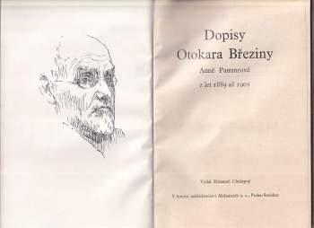 Otokar Březina: Dopisy Otokara Březiny Anně Pammrové